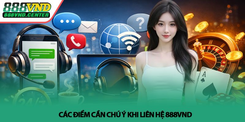 Liên hệ 888VND - Hỗ trợ nhanh chóng 24/7 3 Các điểm cần chú ý khi liên hệ 888VND