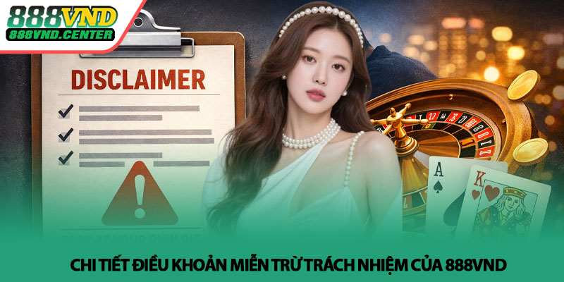 Miễn trừ trách nhiệm 888VND - Điều cần biết trước khi chơi 3 Chi tiết điều khoản miễn trừ trách nhiệm của 888VND