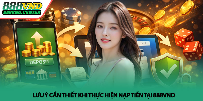 Nạp tiền 888VND - Hướng dẫn chi tiết, nhanh và an toàn 4 Lưu ý cần thiết khi thực hiện nạp tiền tại 888VND