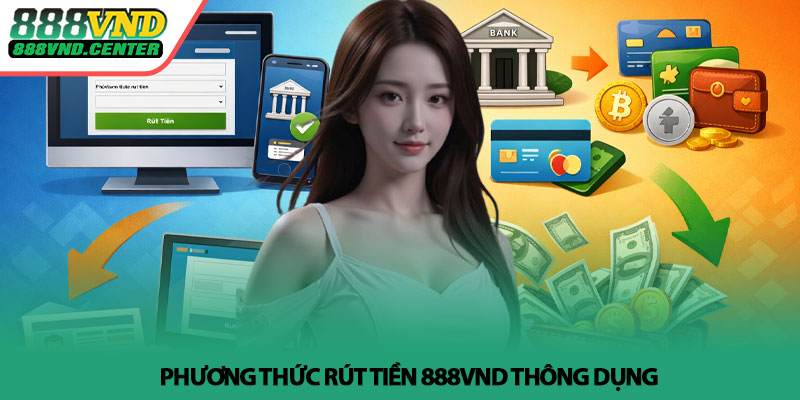 Rút tiền 888VND - Hướng dẫn chi tiết dễ hiểu cho người mới 4 Phương thức rút tiền 888VND thông dụng