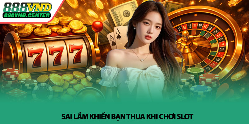 Mẹo chơi slot luôn thắng - Bí quyết thực chiến tại 888VND 5 Sai lầm khiến bạn thua khi chơi slot